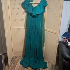 Gorgeous‎ green gown formal homecoming size small eureka